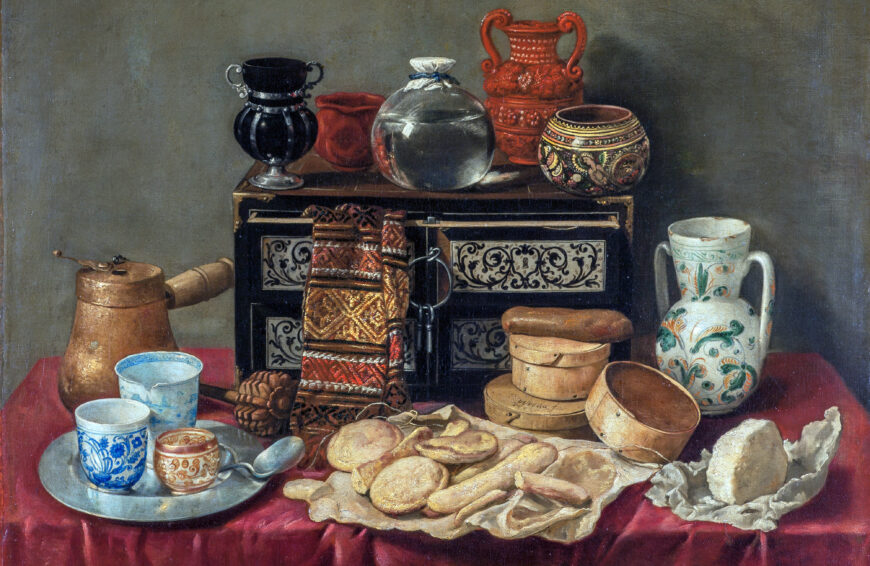 Antonio de Pereda, Still Life with Ebony Chest, 1652, oil on canvas, 80 x 94 cm (The State Hermitage Museum, Saint Petersburg)