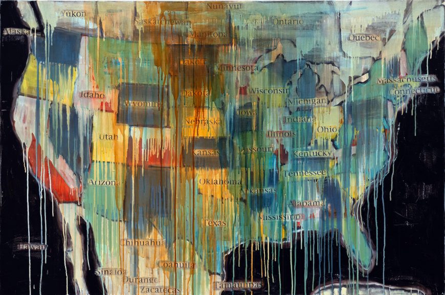 Jaune Quick-To-See Smith, State Names, 2000 (Smithsonian American Art Museum)